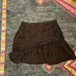 Ramy Brook black silk skirt